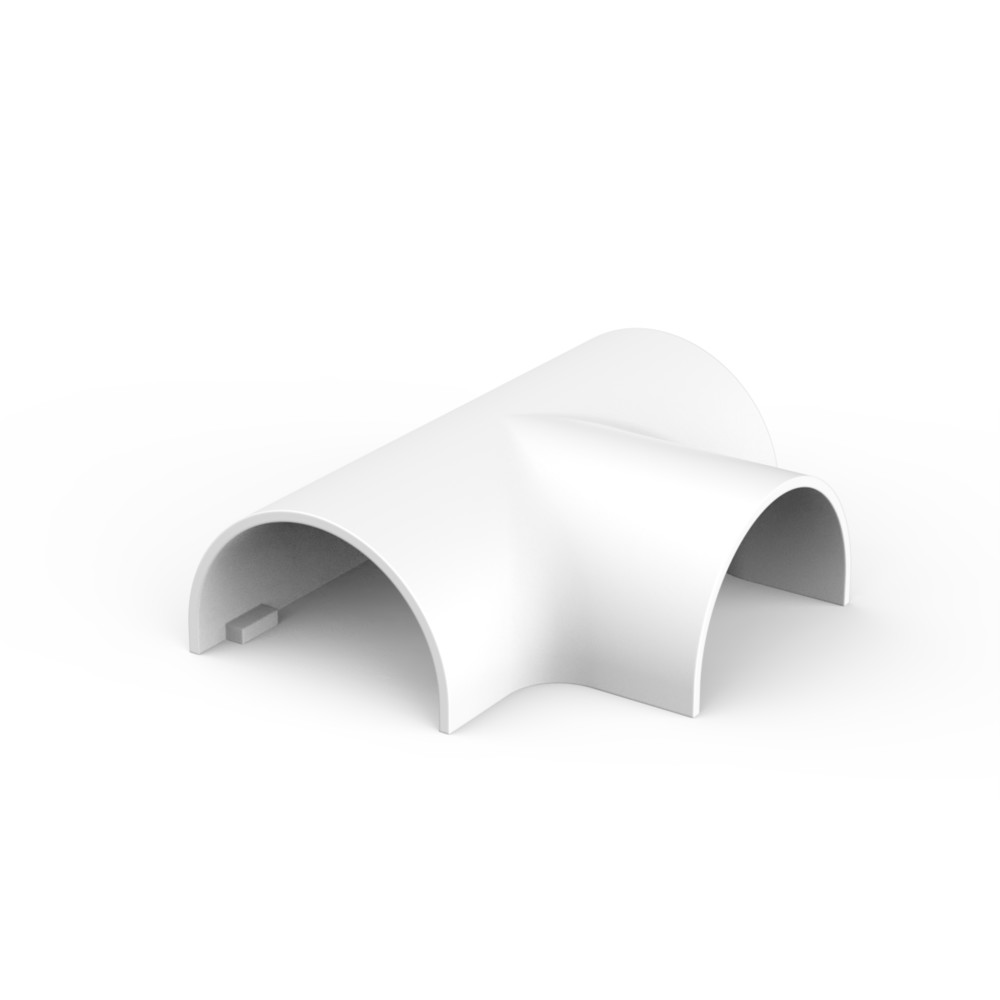 Изображение товара Systeme Electric MultiSet Тройник для кабель-канала 20х12 (комплект из 2шт) Белый