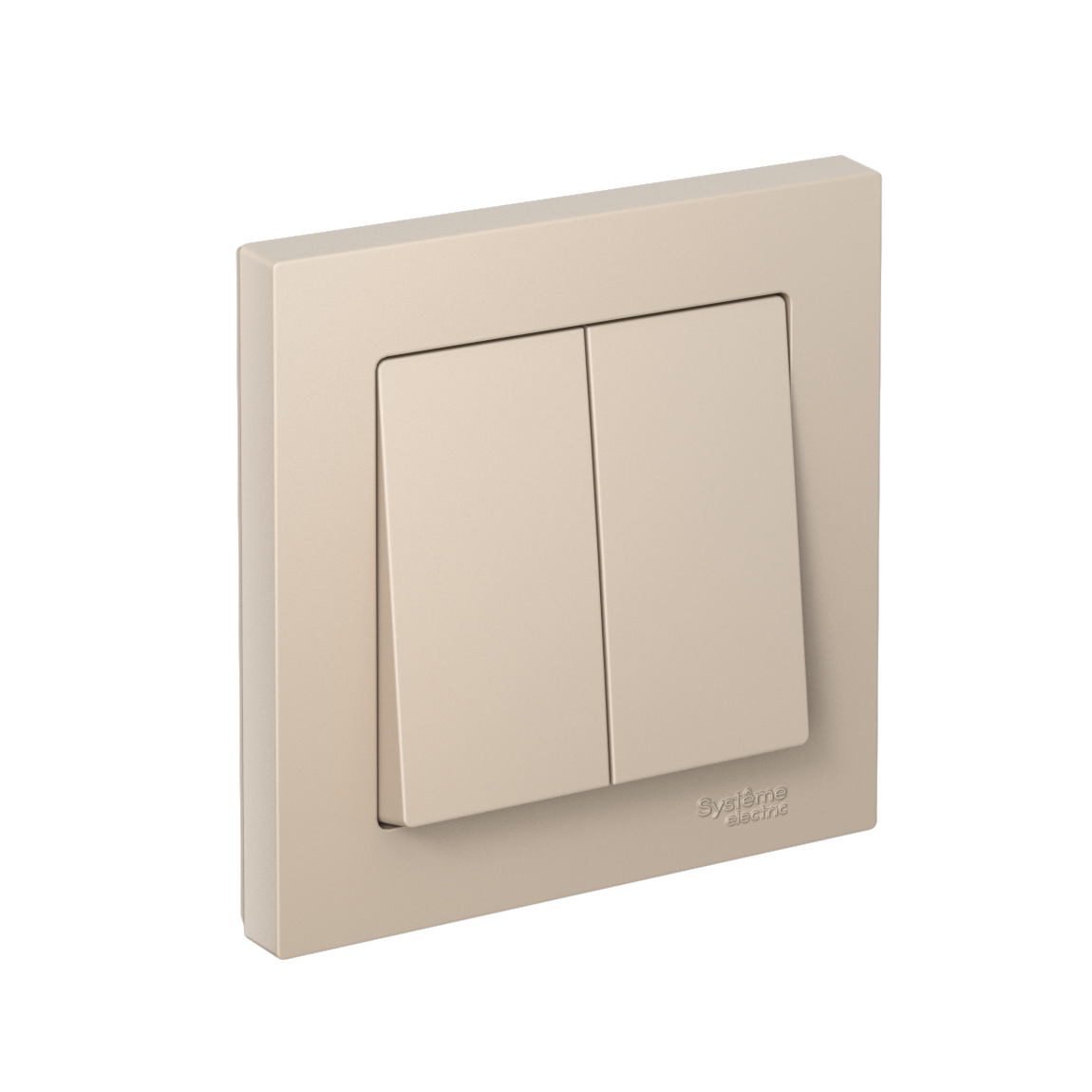 Изображение товара Systeme Electric AtlasDesign Песочный Выключатель 2-клавишный, сх.5, 10АХ, в сборе, быстрозажим. клем. Изображение товара Systeme Electric AtlasDesign Песочный Выключатель 2-клавишный, сх.5, 10АХ, в сборе, быстрозажим. клем.