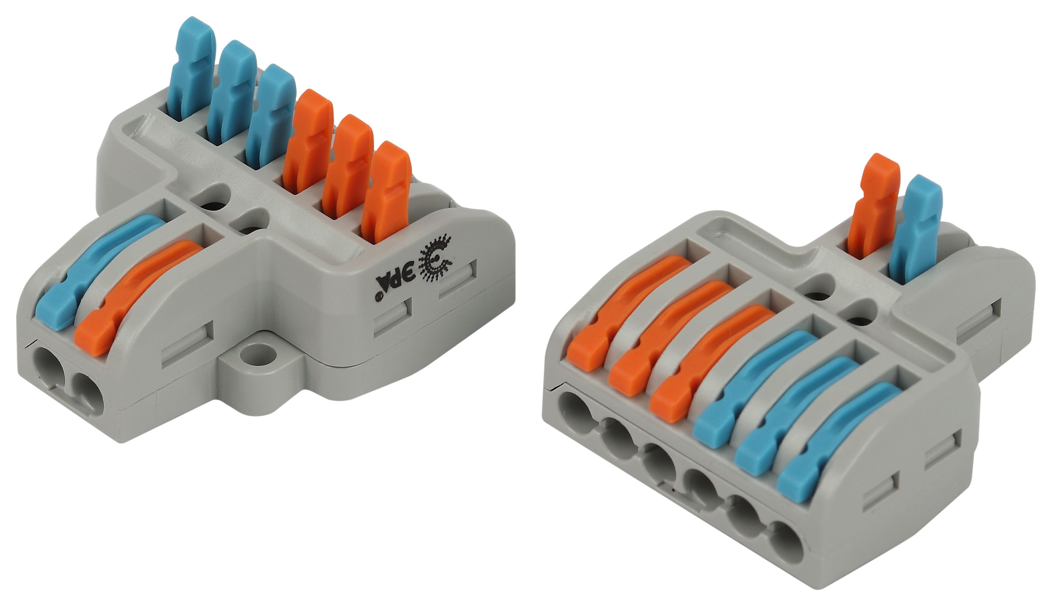 Изображение товара ЭРА Клемма проходная разветвительная 222 серия с рычагами NO-225-407 2/6 полюсов 0.08-2.5/4 мм2