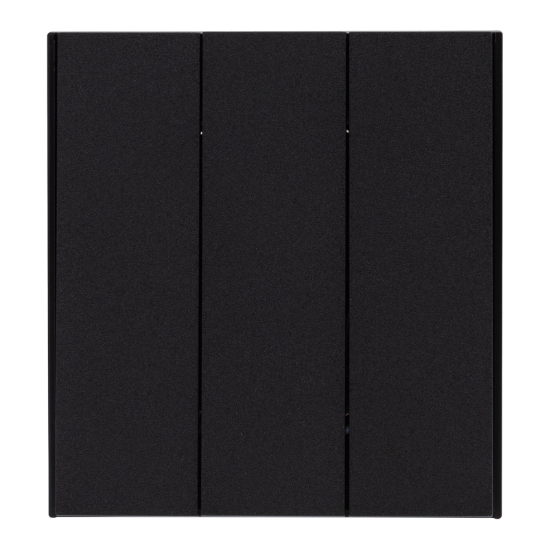 Изображение товара KRANZ STRONG Выключатель 3 кл 10А с/у антрацит , с 1-пост. рамкой