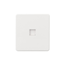 Изображение товара KRANZ ROUND — скрытая розетка RJ45 CAT6, перламутр, 1-пост