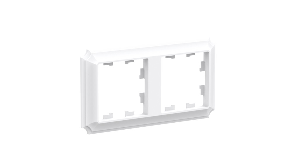 Изображение товара AtlasDesign Antique Лотос двойная рамка, белая