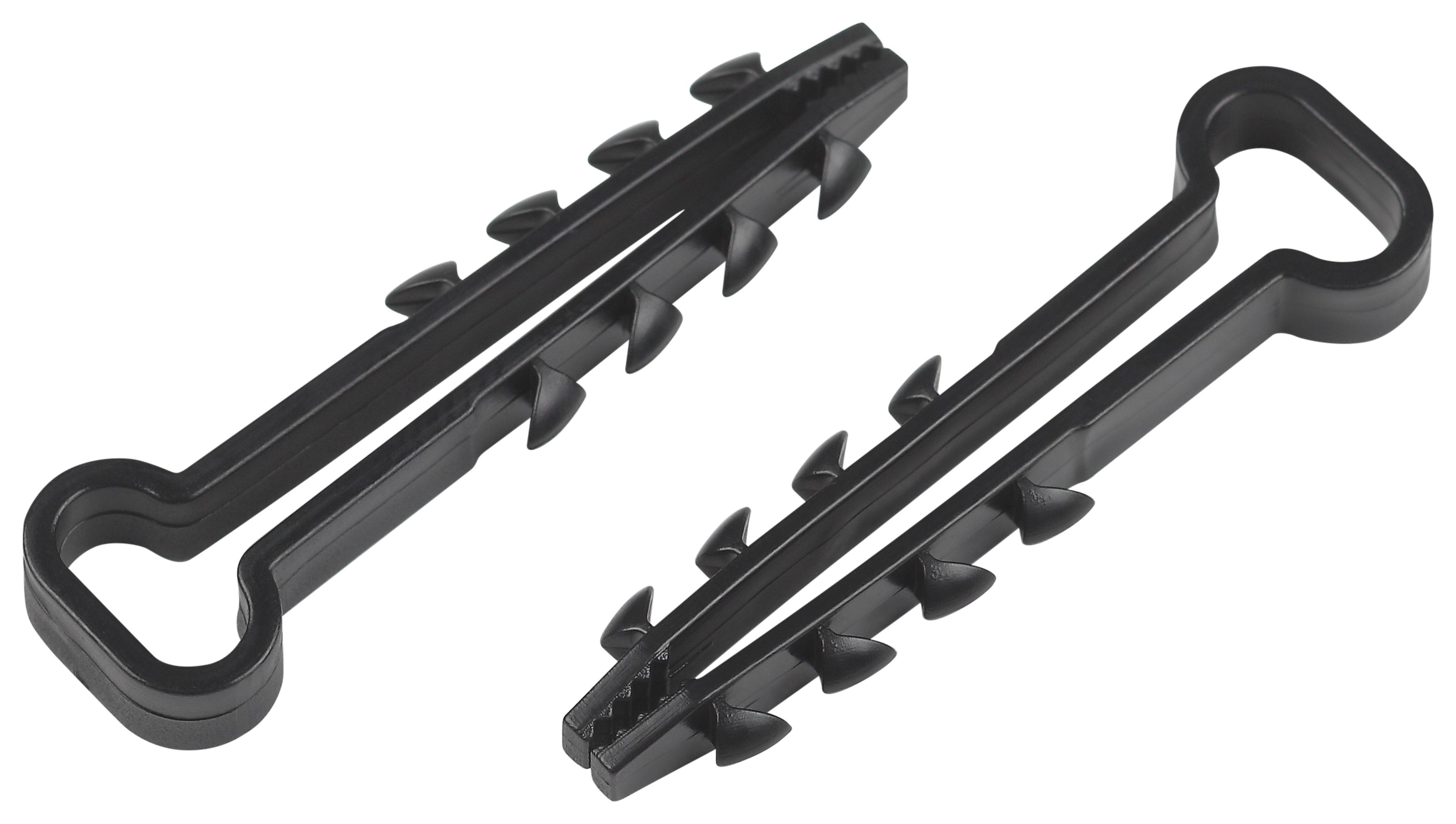 Изображение товара ЭРА Дюбель хомут NO-225-210 для плоского кабеля 6-14 мм чёрный (50 штук)