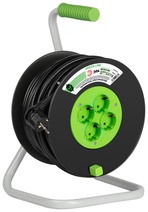 Изображение товара ЭРА Удлинитель силовой GREEN LINE KAT-3x1.5-40m Greenline на катушке пластик 4 розетки с заземлением 40м ПВС 3x1.5мм2