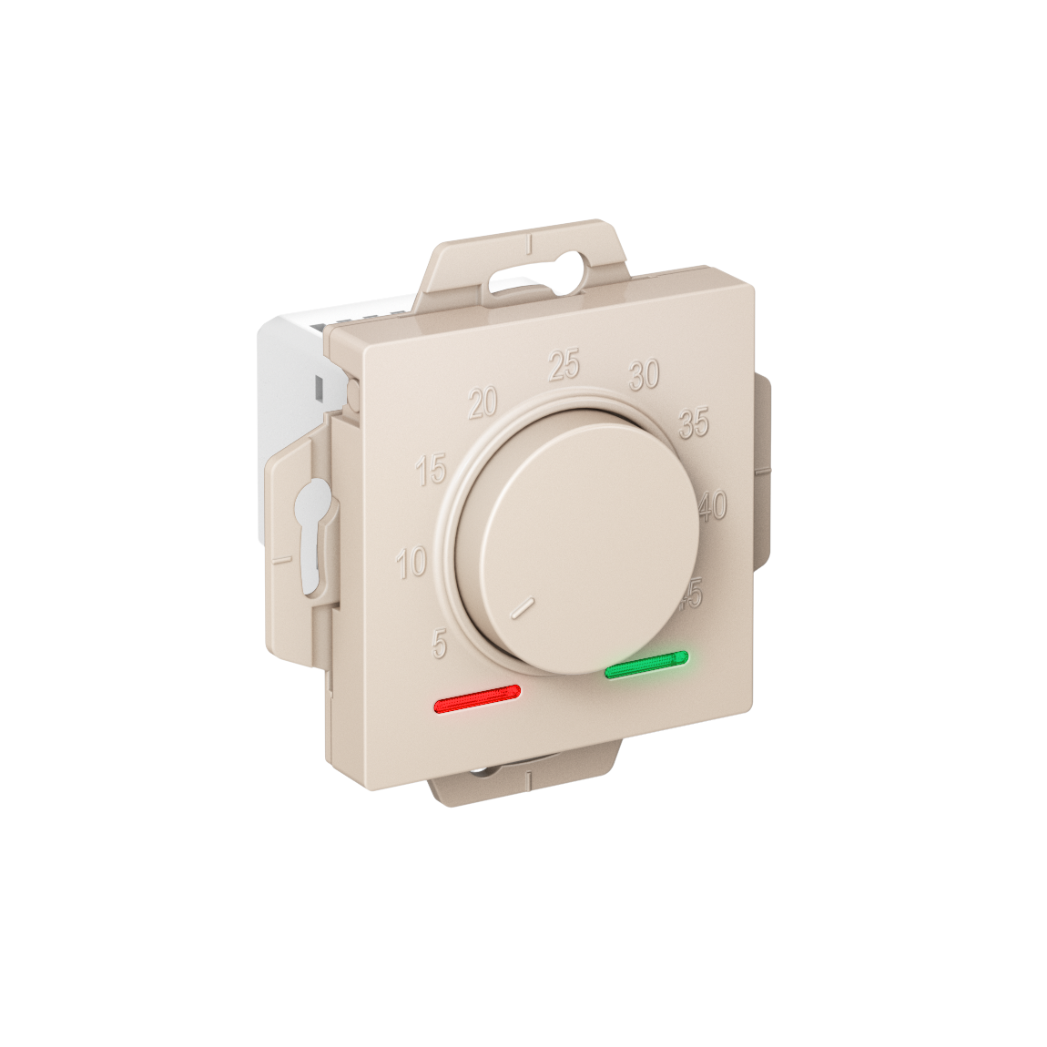 Изображение товара Systeme Electric AtlasDesign Бежевый Термостат электрон. теплого пола с датчиком, 10A, механизм