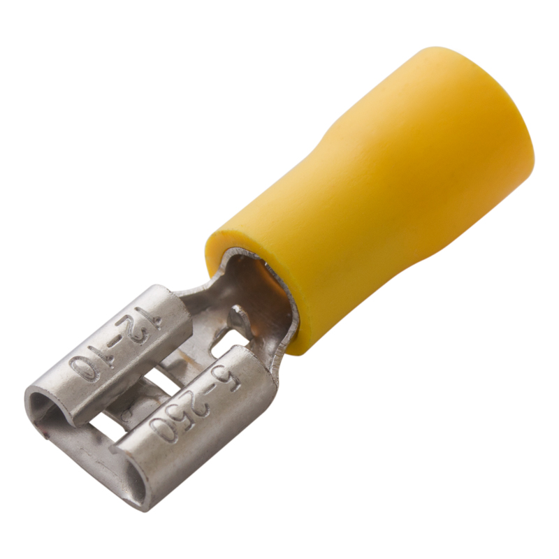 Изображение товара REXANT Клемма плоская изолированная гнездо - 7.4мм 4-6мм² (РПи-м 6.0-(6.3) / РПИм 5,5-6).