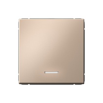 Изображение товара Systeme Electric ArtGallery Песочный Выключатель 1-клавишный с подсветкой, 10АХ, механизм, быстрозажим. клем.