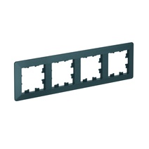 Изображение товара Systeme Electric AtlasDesign Air Изумруд/дымчатый черный Рамка 4-ая