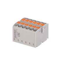 Изображение товара DKC Nuputuk Блок распределительный, зажим push-in, 12 точек подключения 2,5 кв.мм, серый