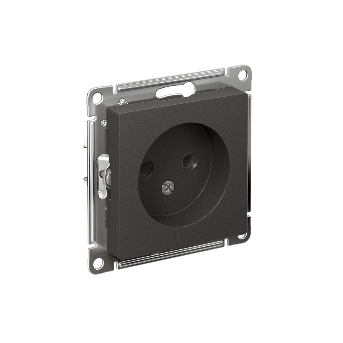 Изображение товара Systeme Electric AtlasDesign Базальт Розетка б/з без шторок, 16А, механизм