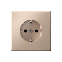 Изображение товара Systeme Electric ArtGallery Песочный Розетка с заземлением со шторками, 16А, механизм, быстрозажим. клем.