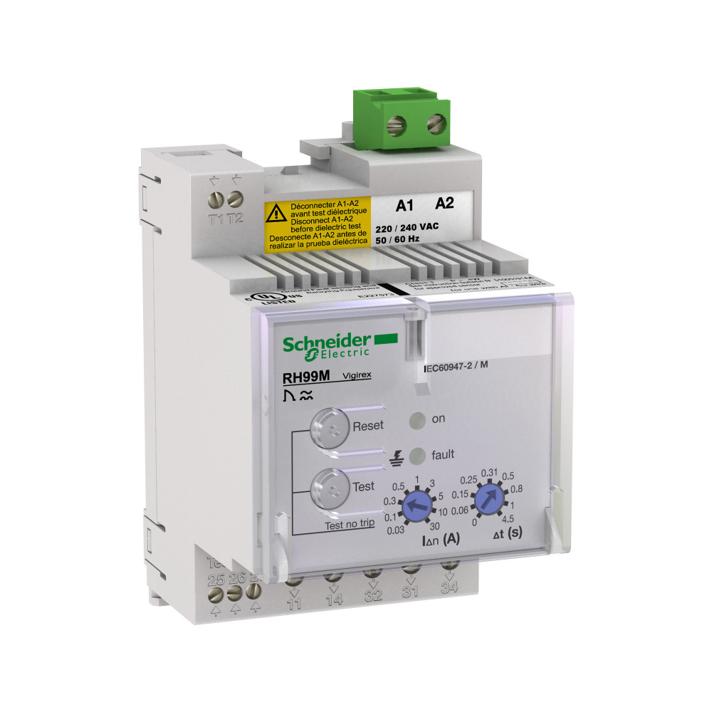 Schneider Electric Vigirex Реле RH99M 220/240В 50/60/400 Гц с ручным  сбросом - e.way