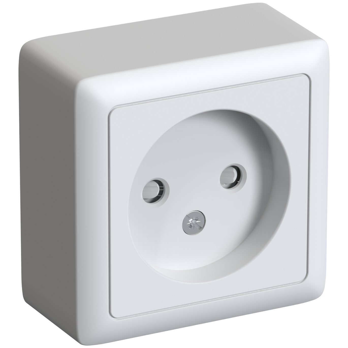 Изображение товара Systeme Electric ХИТ наруж Бел Розетка б/з со шторками, 16А, 250В
