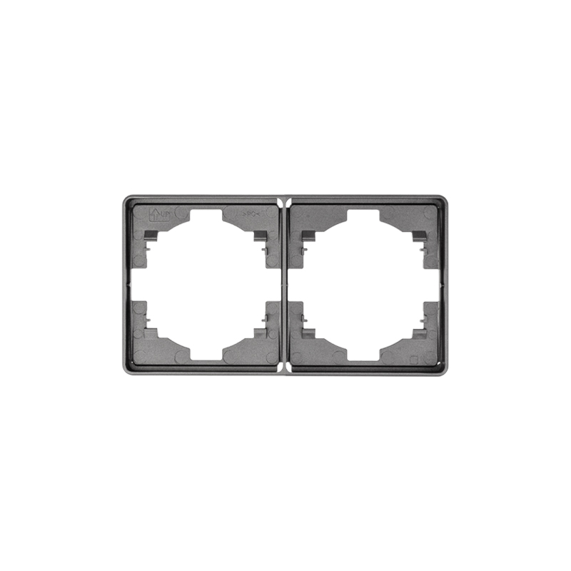 Изображение товара KRANZ ROUND Рамка 2-постовая титан