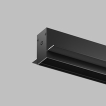 Изображение товара Denkirs TR2012-BK Трек SMART HIDE умной системы Denkirs Smart  для встраиваемого монтажа в потолки из гипсокартона чёрный