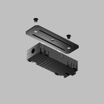 Изображение товара Denkirs TR2101-BK Прямой соединитель для шинопровода SMART черный