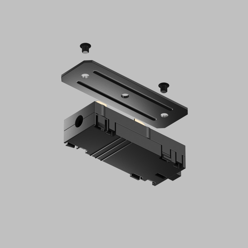 Изображение товара Denkirs TR2101-BK Прямой соединитель для шинопровода SMART черный