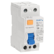 Изображение товара CHINT УЗО NL1-63 2P 25A 30mA 6kA тип AC (DB) (R)