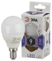 Изображение товара ЭРА Лампа светодиодная STD LED P45-9W-860-E14 9Вт шар холодный дневной свет Е14