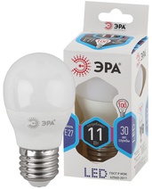 Изображение товара ЭРА Лампа светодиодная STD LED P45-11W-840-E27 11Вт шар нейтральный белый свет Е27