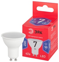 Изображение товара ЭРА Лампа светодиодная RED LINE LED MR16-7W-865-GU10 R 7Вт софит холодный дневной свет GU10