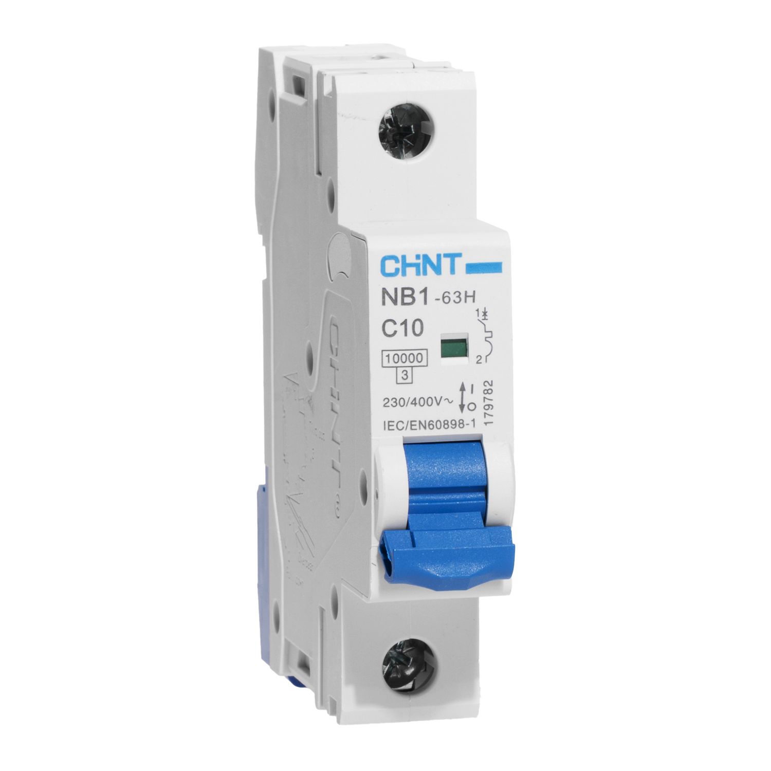 Изображение товара NB1-63H 1P 10A модульный автоматический выключатель CHINT Изображение товара NB1-63H 1P 10A модульный автоматический выключатель CHINT